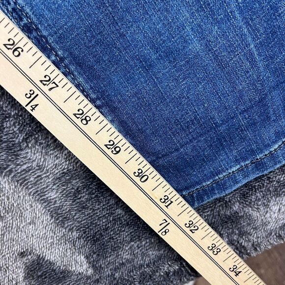 Diesel Larkee Button Fly Blue Denim Jeans Men's 29 (31X31.5) Straight Distressed - Picture 9 of 15